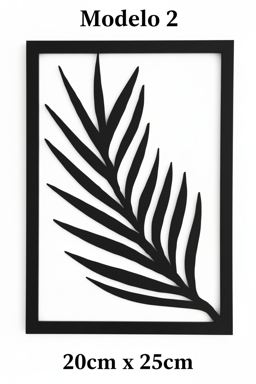 Modelo 2 - Arte de Parede Geométrica 3D - 20cm x 25cm