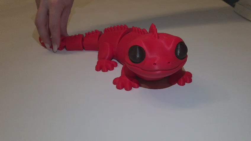 Iguana Flexível Articulada 3D - Decoração Moderna