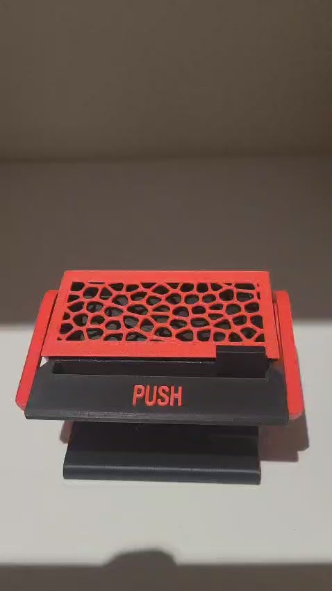 Porta-Palitos Design Moderno 3D - Vermelho e Preto